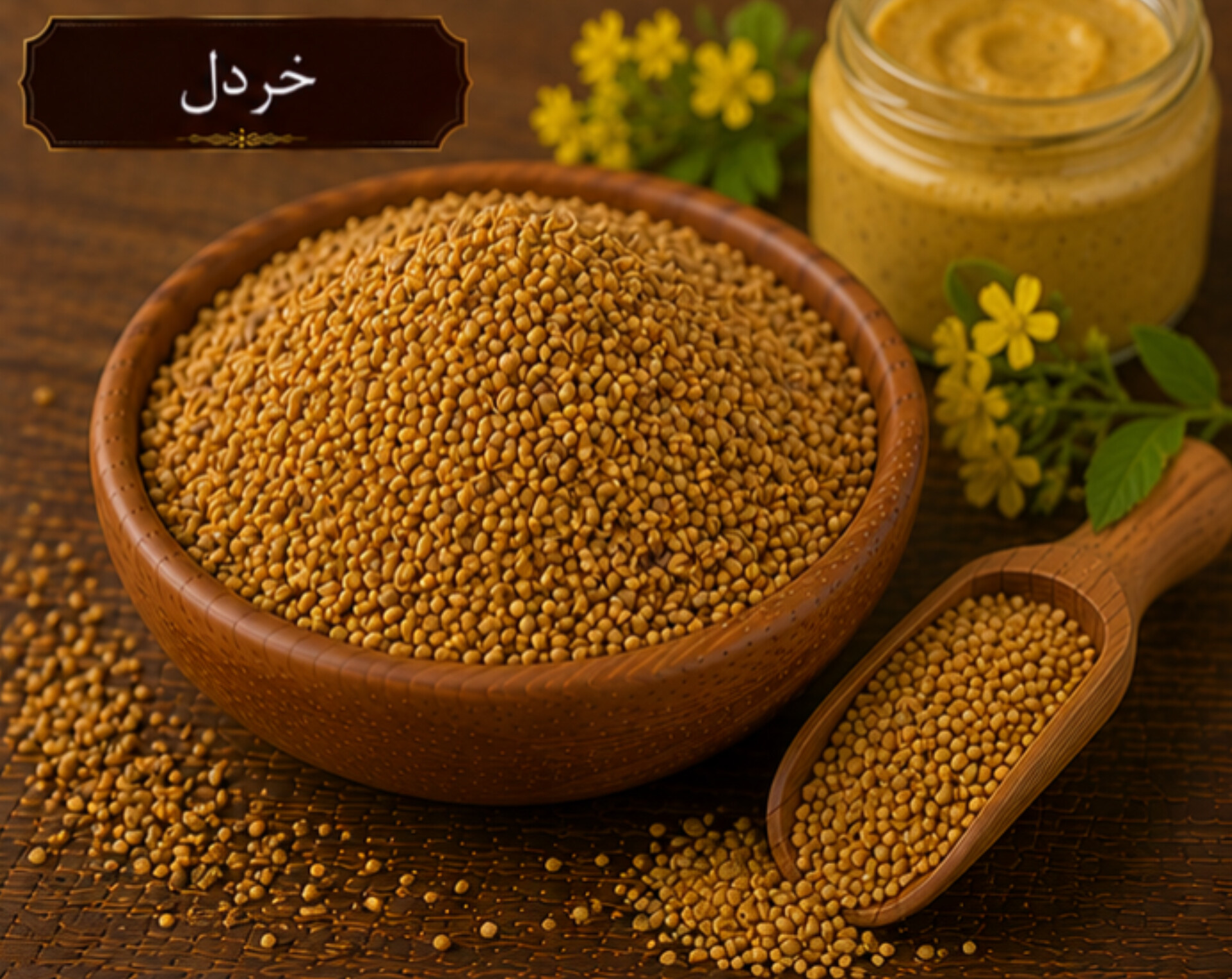 تخم خردل/100 گرمی