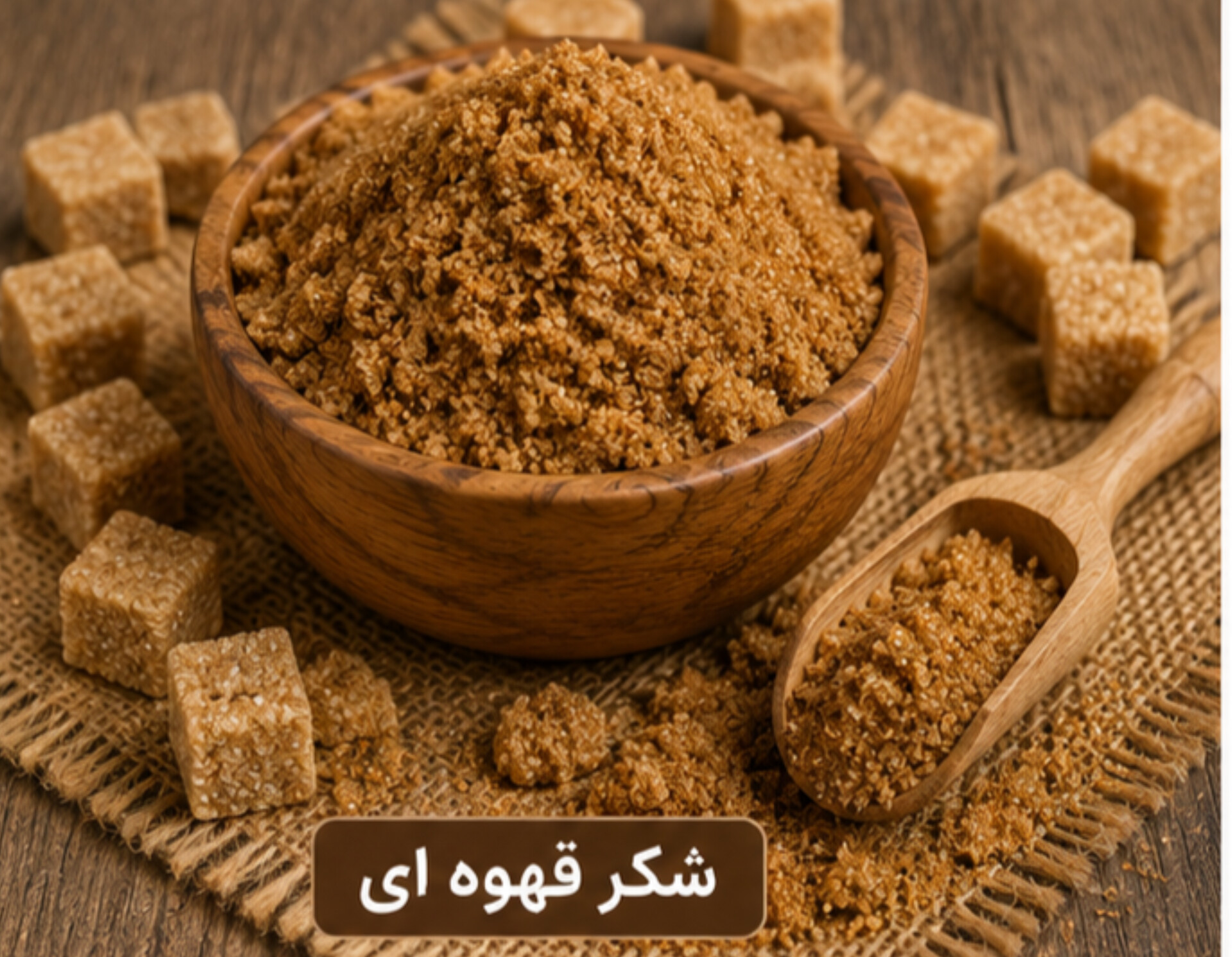 شکر قهوه ای/100 گرمی