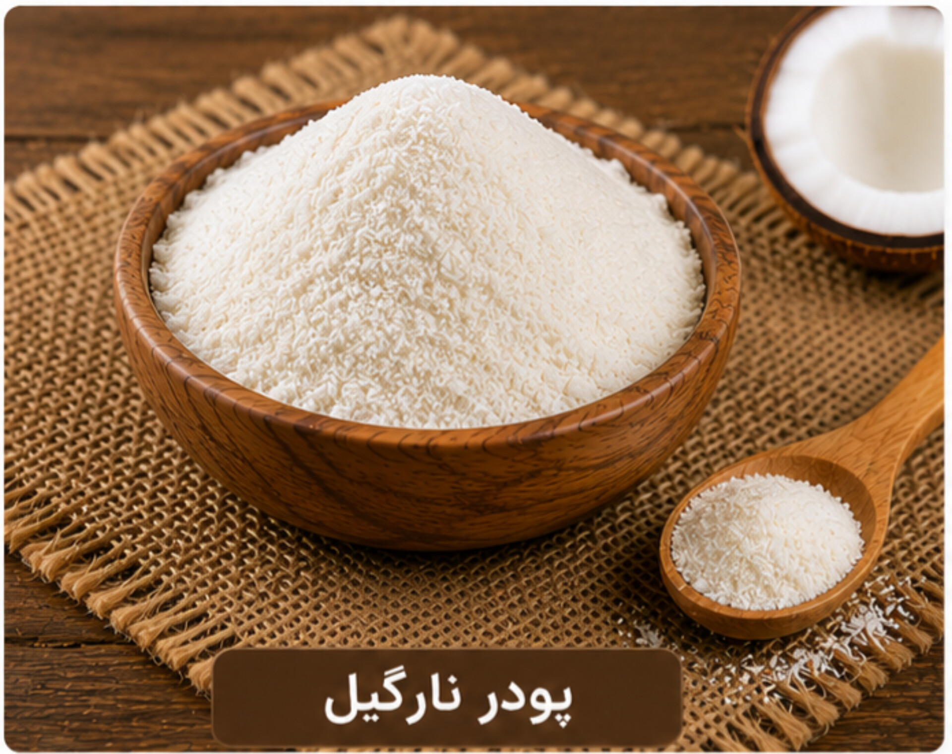پودر نارگیل چرب سریلانکایی/100 گرمی