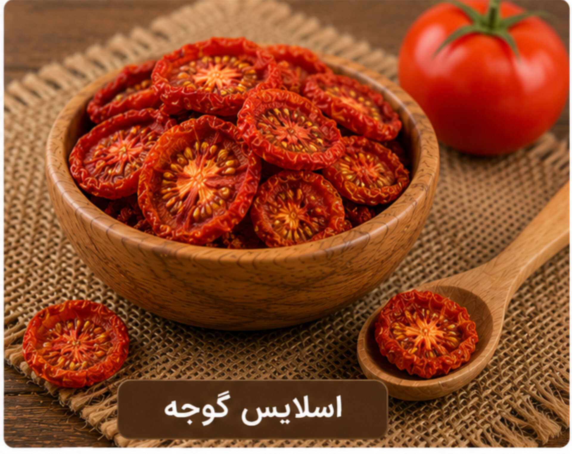 اسلایس گوجه خشک/100 گرمی