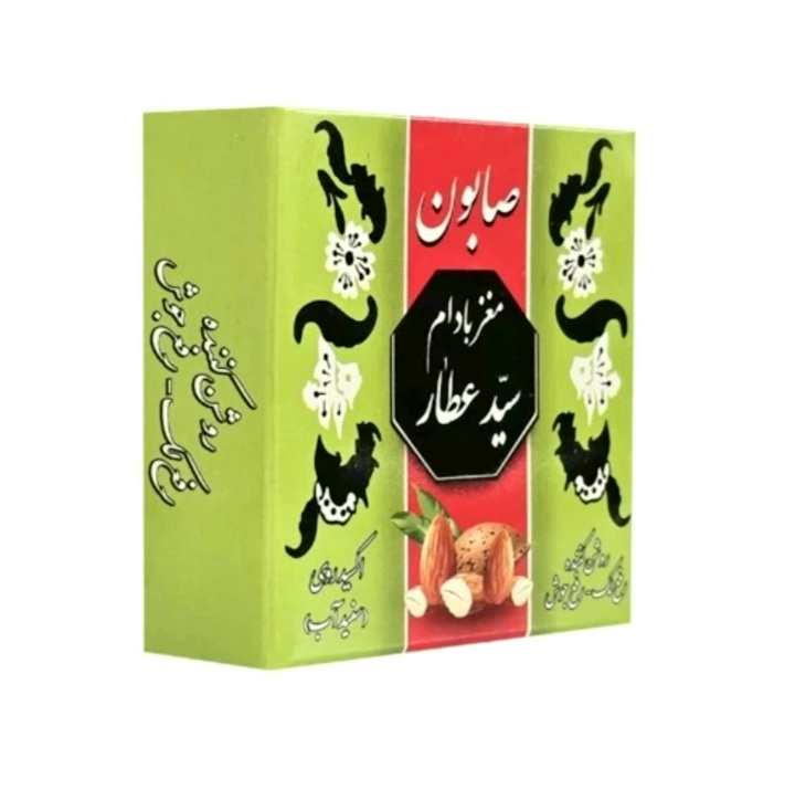 صابون سفید اب مغزبادام سیدعطار/ طرح جدید